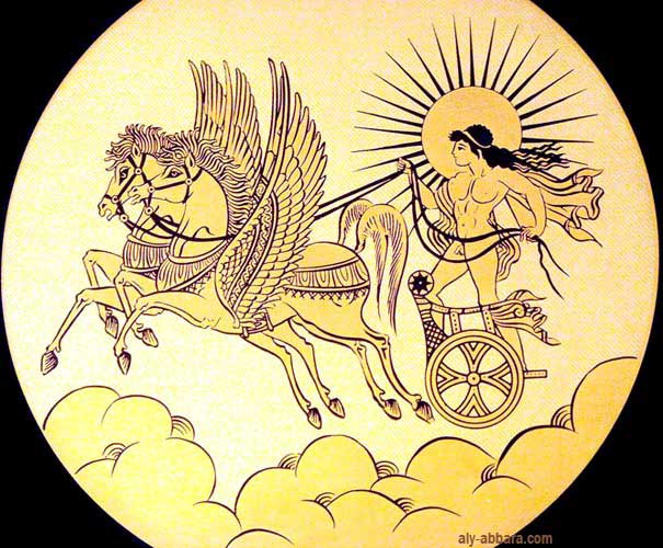 Apollon conduisant la char du soleil