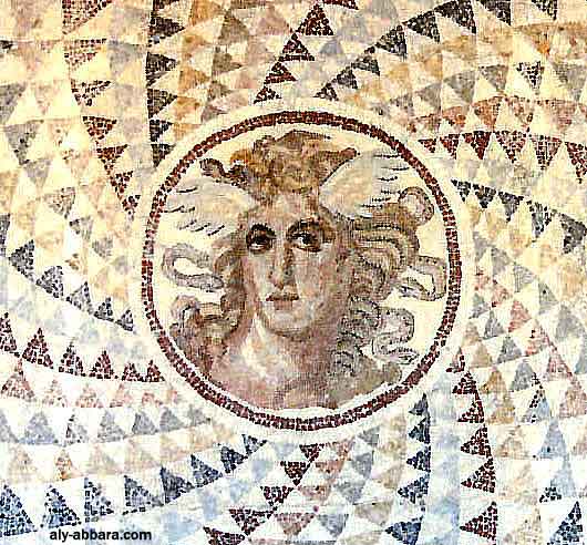 La Gorgone Méduse sur mosaïque ; musée national d'Athènes  ; la Grèce