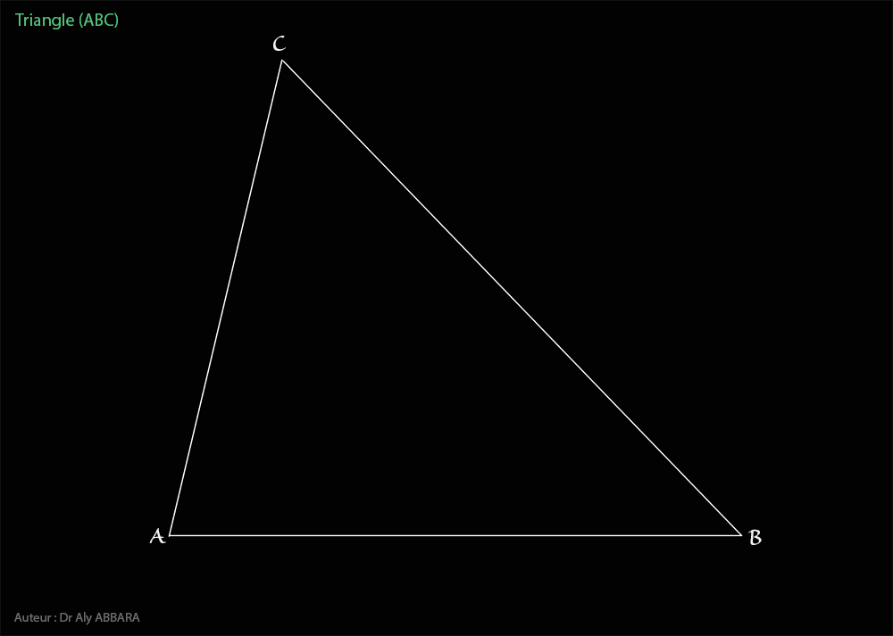 Trisecteurs des côtés d'un triangle (ABC) - Étude métrique