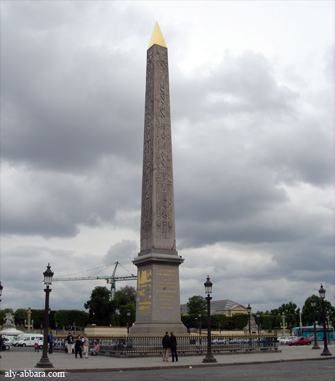 Paris : Place de la Concorde et l'obélisque du temple de Luxor
