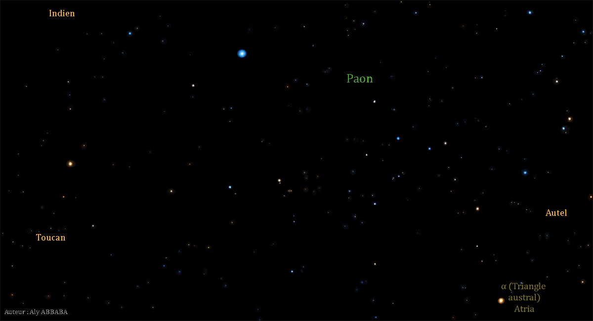 Constellation du Paon - Pavo - (Pvonis - Pav)