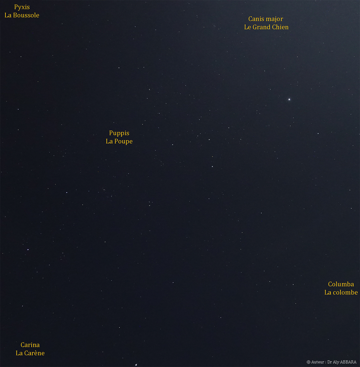 Constellation de La Poupe - Puppis - (Puppis -  Pup) - Image prise au Sud du Cambodge