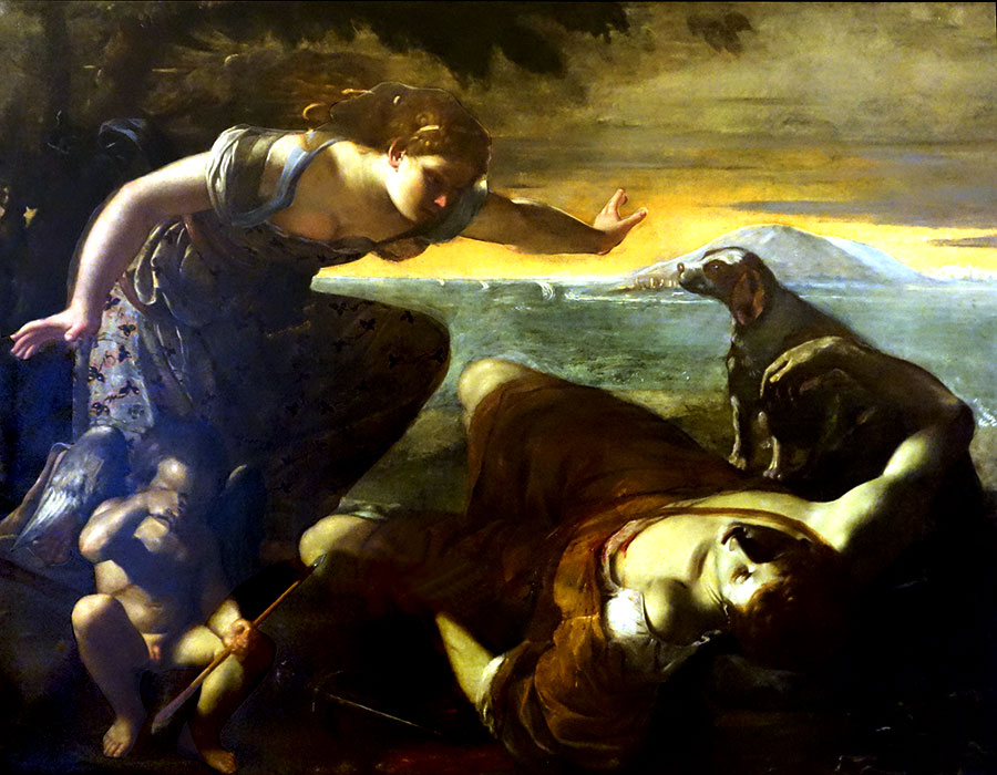 La mort d'Adonis - Peinture - Emilio Savonanzi (1580 - 1660) - Muse du Capitole - Rome - Italie