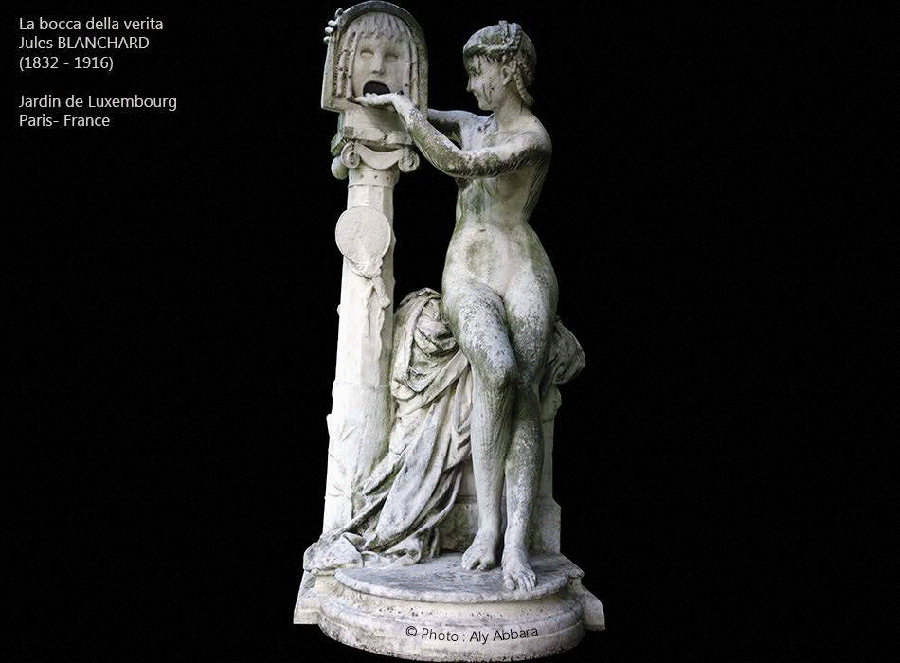 La bocca della Verita - La bouche de la Vérité - Jules BLANCHAR (1832 - 1916) - Jardin de Luxembourg - Paris- France