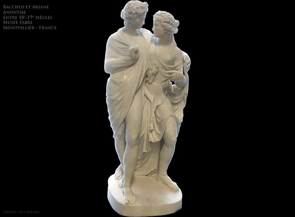 Montpellier - France - Musée Fabre - Dionysos (Bacchus) et Ariane  - Auteur anonyme - Entre 18°-19° siècles