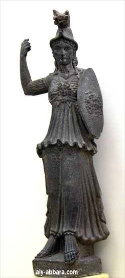 La déesse Athéna (ou Minerve des romais) - Musée de Damas en Syrie.