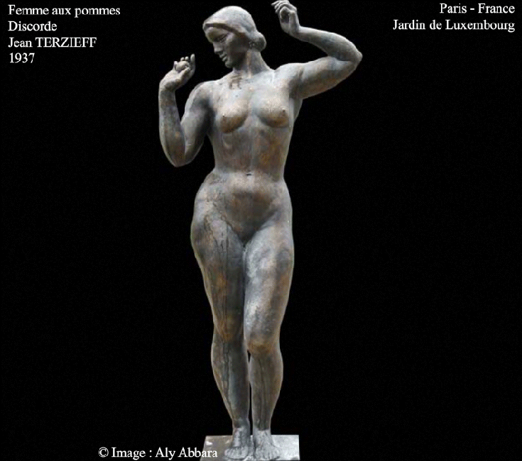 La Discorde ou - La femme aux pommes par Jean TERZIEFF (1937) - Jardin de Luxembourg - Paris - France