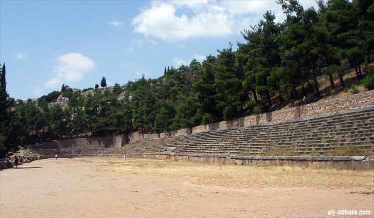 Grèce - Delphes : le stades des jeux pythiques