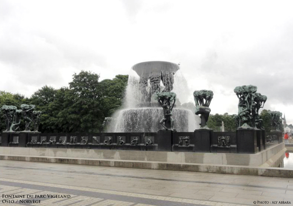 Parc de Vigeland - Oslo - Norvège - La fontaine