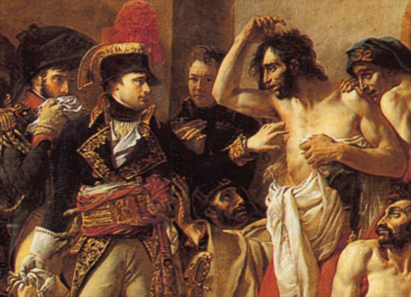 Bonaparte touchant le bubon d'un soldat pestiféré