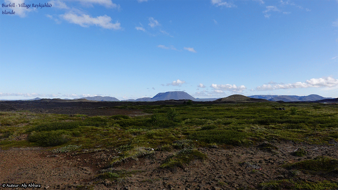 Islande (Iceland) - Montagne Búrfell ou Montagne du Cellier à l'est du lac Mývatn