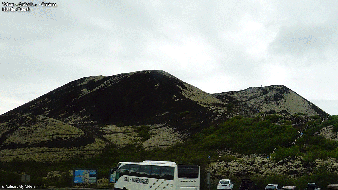 Islande (Iceland) ouest - Cratères du volcan Grábrók dans Grábrókargigar