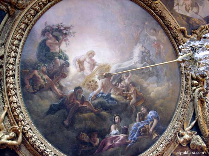 Chateau De Versailles Le Plafond Du Salon D Apollon Realise Par De La Fosse Et Blanchard