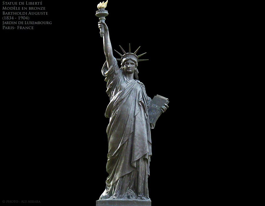 La liberté éclairant le monde - Bartholdi Auguste (1834 - 1904) - Modèle en bronze - Jardin du Luxembourg - Paris