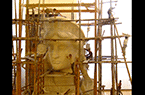 La Liberté éclairant le monde - Maquette des ateliers de Bartholdi Auguste - Tête de la statue en plâtre