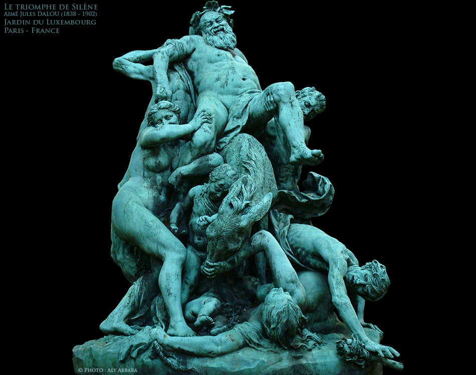 Paris - Jardin de Luxembourg - Le triomphe de Silène - Œuvre d'Aimé Jules DALOU (1838 - 1902)